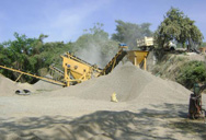 équipements de quarrie de sable  